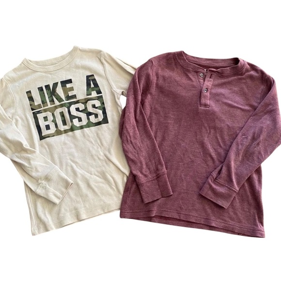 The Children’s Place | Boy Long Sleeve Shirt Bundle, Size 5/6 - Picture 1 of 4